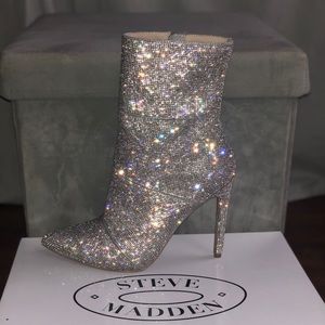 Steve Madden Rhinestone Stiletto Boots